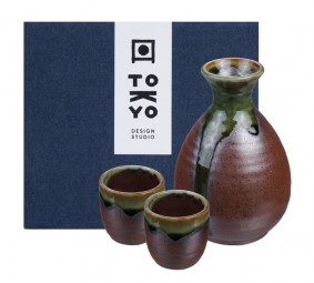 Sake Set - Iga Oribe