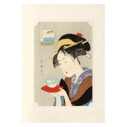 Art Print - Utamaro Geisha Naniwaya Okita