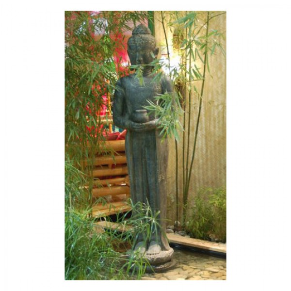 Stehender Buddha, Lavaguss • Figuren amp; Skulpturen • Garten 