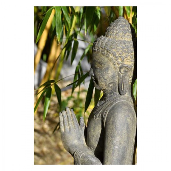 Stehender Buddha, Lavaguss • Figuren amp; Skulpturen • Garten 